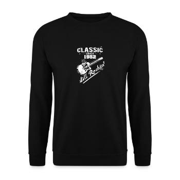 Classique depuis 1952 et toujours Rokin - Sweat-shirt Unisexe - noir - Devant - Alina (178cm) & Michal (187cm)