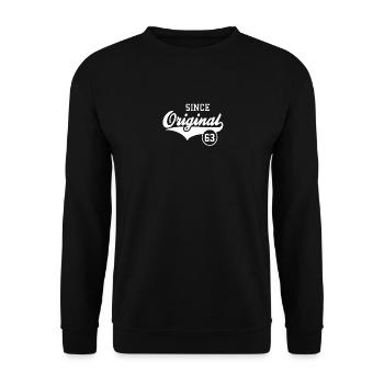 Original seit 1963 - Unisex Pullover - Schwarz - Vorne - Alina (178cm) & Michal (187cm)