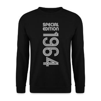 Édition spéciale 1964 - Anniversaire 1964 Changement de couleur - Sweat-shirt Unisexe - noir - Devant - Alina (178cm) & Michal (187cm)