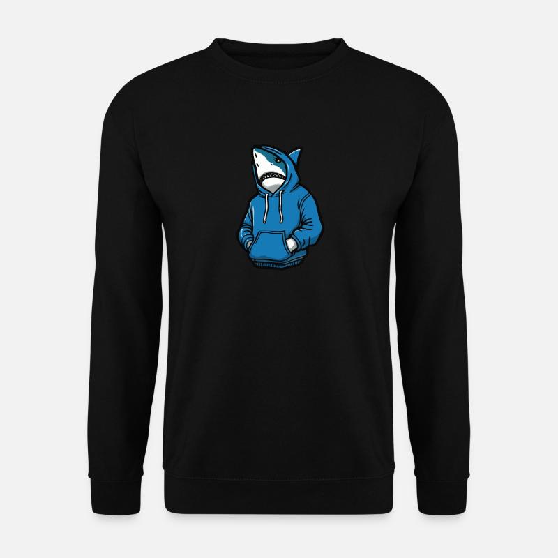 Cooler Hai - Unisex Pullover - Schwarz