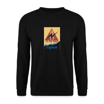 Cryptoriot - Sweat-shirt Unisexe - noir - Devant - Alina (178cm) & Michal (187cm)
