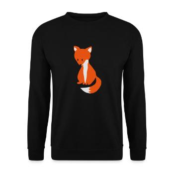 Fuchs - Unisex Pullover - Schwarz - Vorne - Alina (178cm) & Michal (187cm)
