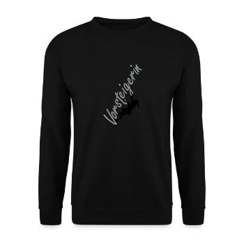 Vorsteigerin - Unisex Pullover - Schwarz - Vorne - Alina (178cm) & Michal (187cm)