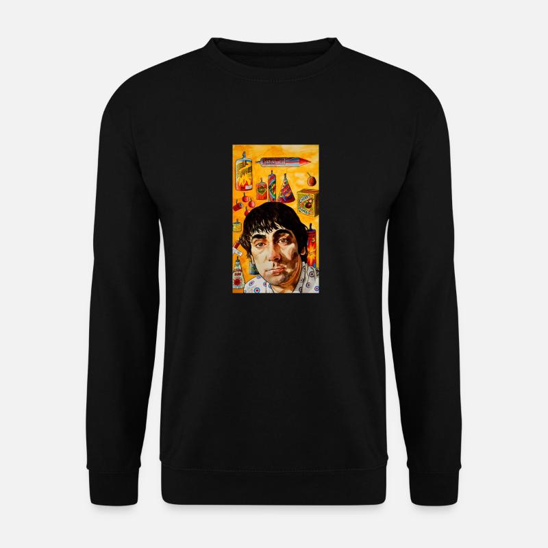 Hellblaues Touchpaper - Unisex Pullover - Schwarz