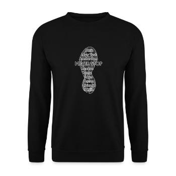 running - Unisex Pullover - Schwarz - Vorne - Alina (178cm) & Michal (187cm)
