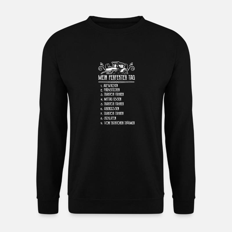Traktor Bauer Evolution Landwirt Gülle Mann Jungs - Unisex Pullover - Schwarz