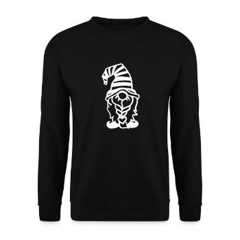Nain de jardin - Sweat-shirt Unisexe - noir - Devant - Alina (178cm) & Michal (187cm)