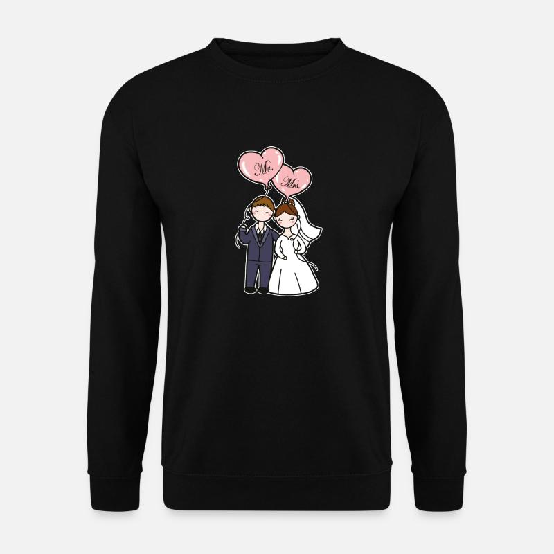 Hochzeitspaar - Unisex Pullover - Schwarz