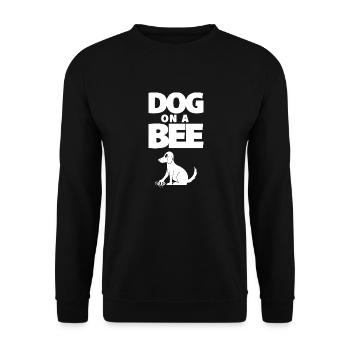 My dog stepped on a bee - 02 - Unisex Pullover - Schwarz - Vorne - Alina (178cm) & Michal (187cm)