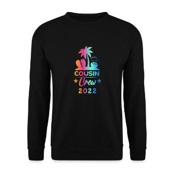 Cousin crew 2022 Summer Vacation - Sweat-shirt Unisexe - noir - Devant - Alina (178cm) & Michal (187cm)