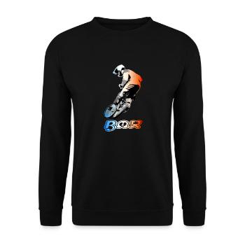 bmx race France - Unisex Sweatshirt - black - Front - Alina (178cm) & Michal (187cm)