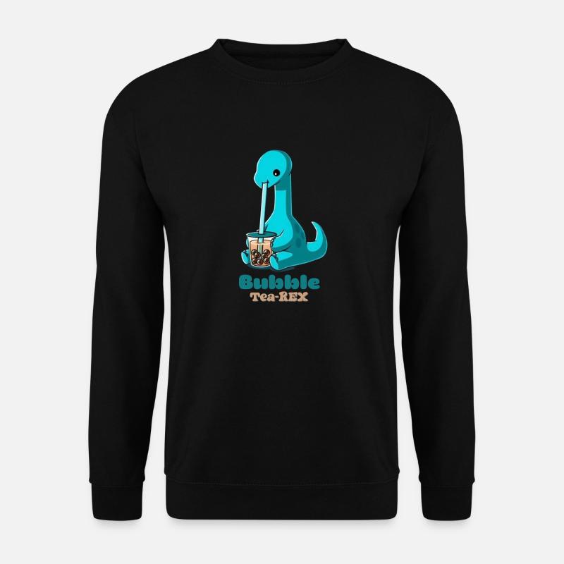 Bubble Tea-Rex - Unisex Pullover - Schwarz