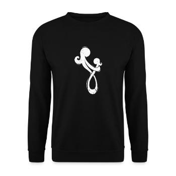 Mom infinity - Unisex Pullover - Schwarz - Vorne - Alina (178cm) & Michal (187cm)
