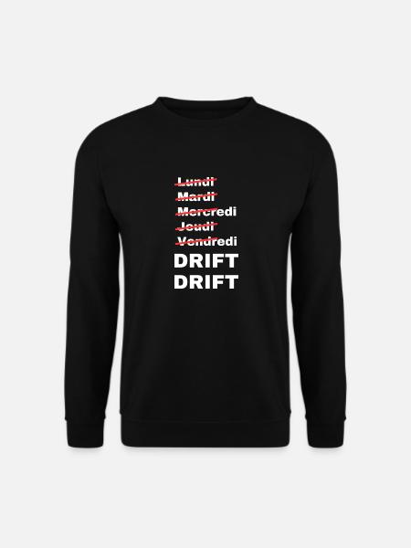 week-end drift - Sweat-shirt Unisexe - noir