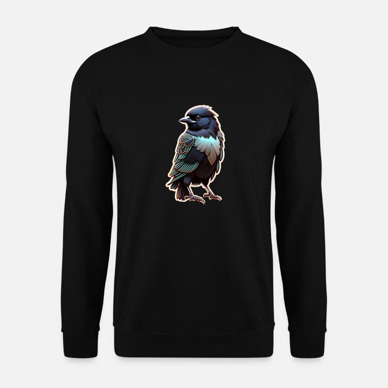 Schwarzer Rabe - Vogel - Unisex Pullover - Schwarz
