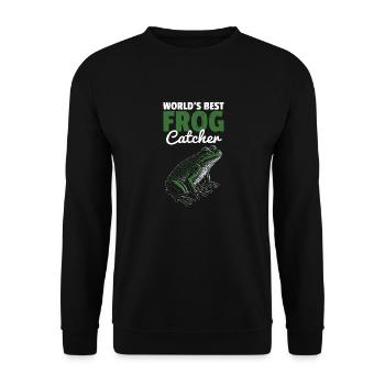 Meilleur capteur de grenouilles au monde Cool Toad Herpetologist A - Sweat-shirt Unisexe - noir - Devant - Alina (178cm) & Michal (187cm)