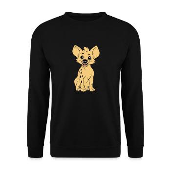 hyène - Sweat-shirt Unisexe - noir - Devant - Alina (178cm) & Michal (187cm)