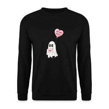 be my boo -idée cadeau saint Valentin - Sweat-shirt Unisexe - noir - Devant - Alina (178cm) & Michal (187cm)