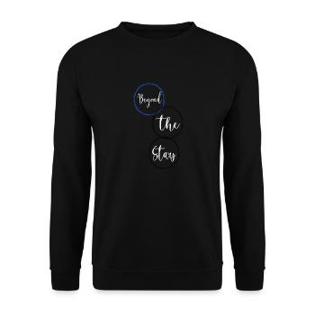 discovering tastes gift happy statement cool - Unisex Sweatshirt - black - Front - Alina (178cm) & Michal (187cm)
