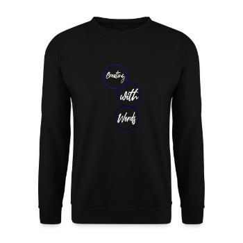 authorship originality jokes writing process - Unisex Pullover - Schwarz - Vorne - Alina (178cm) & Michal (187cm)