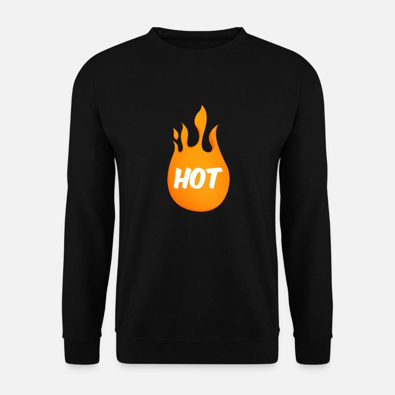 Hot Lit fire - Unisex Pullover - Schwarz