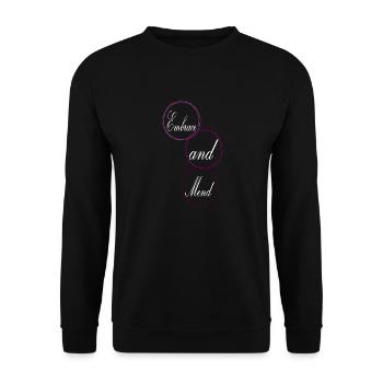 Idée de cadeau pour le réseau de soutien des relations de soutien - Sweat-shirt Unisexe - noir - Devant - Alina (178cm) & Michal (187cm)