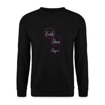 Happy Gift Idea Escape Quotes - Unisex Sweatshirt - black - Front - Alina (178cm) & Michal (187cm)