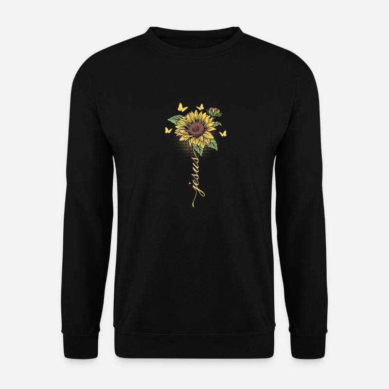 Jesus Gott Christliche Kirche Kreuz Glauben Glauben - Unisex Pullover - Schwarz