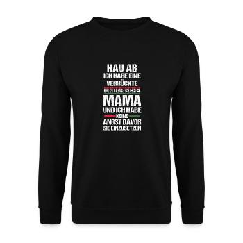 Magyar maman mère Hongrie - Sweat-shirt Unisexe - noir - Devant - Alina (178cm) & Michal (187cm)