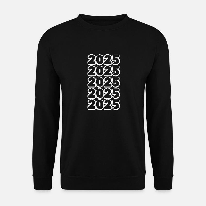 Zahl 2025 - Unisex Pullover - Schwarz
