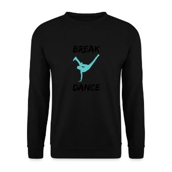 breakdancer bboy - Unisex Pullover - Schwarz - Vorne - Alina (178cm) & Michal (187cm)