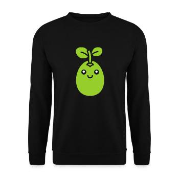 pea - Unisex Sweatshirt - black - Front - Alina (178cm) & Michal (187cm)