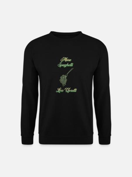 More Spaghetti Upsetti Koch Print Green - Unisex Pullover - Schwarz
