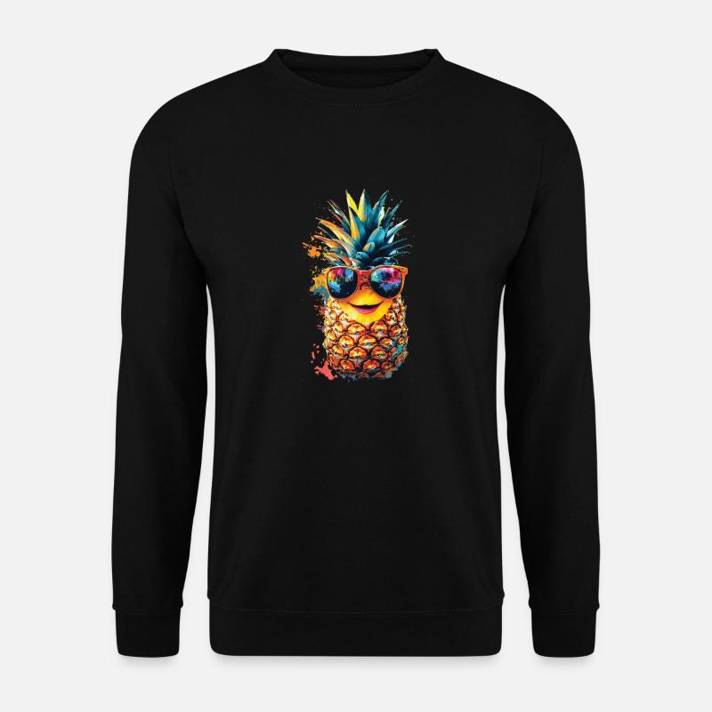 Ananas - Unisex Pullover - Schwarz