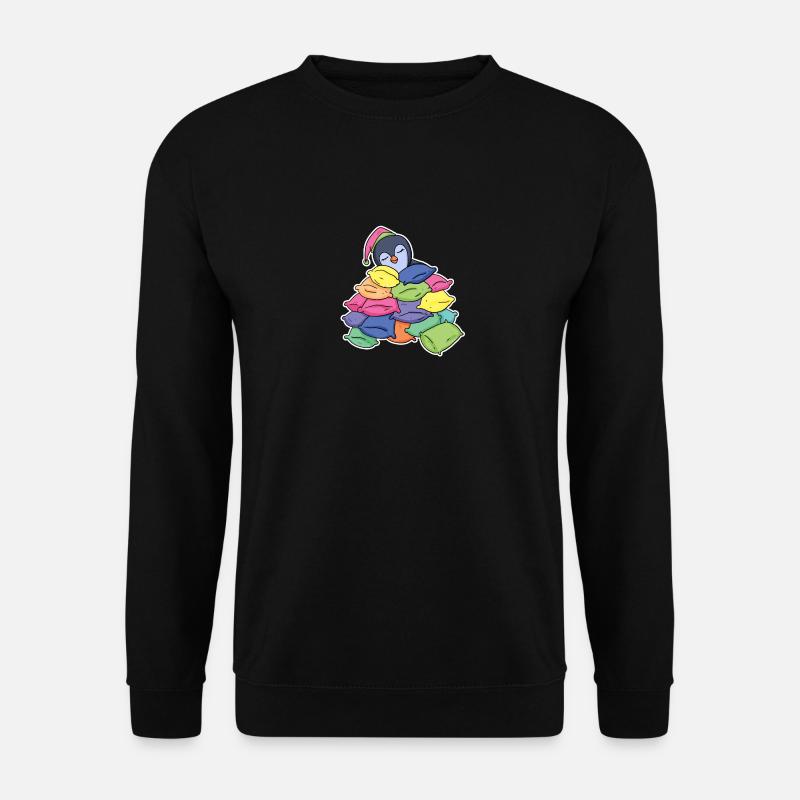 Sleeping penguin - Unisex Sweatshirt - black