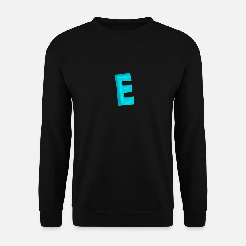 Anfangsbuchstabe E Buchstabe - Unisex Pullover - Schwarz