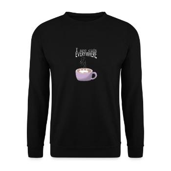 Je vois des chats partout - Sweat-shirt Unisexe - noir - Devant - Alina (178cm) & Michal (187cm)