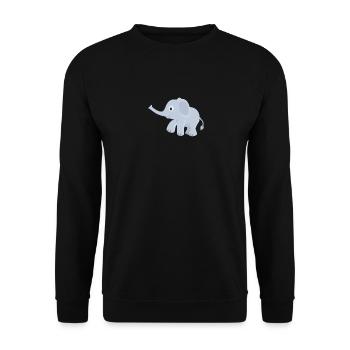 elef84 - Unisex Pullover - Schwarz - Vorne - Alina (178cm) & Michal (187cm)
