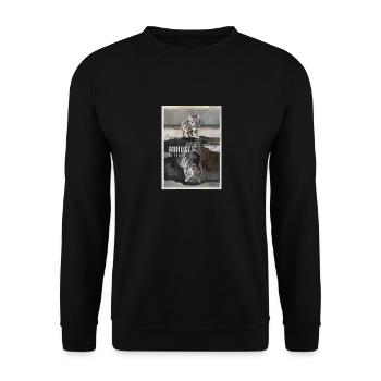 Mindset is Everything Tiger - Unisex Pullover - Schwarz - Vorne - Alina (178cm) & Michal (187cm)