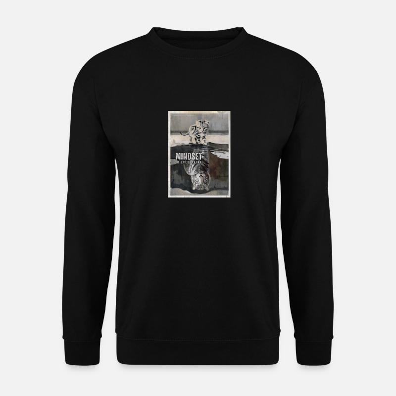 Mindset is Everything Tiger - Unisex Sweatshirt - black
