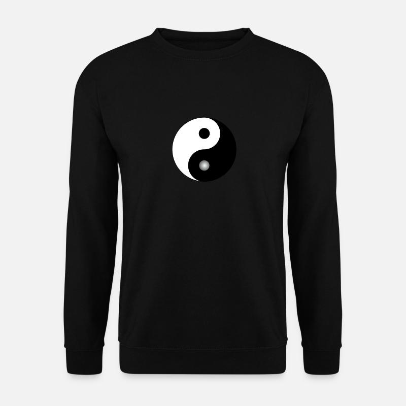 yin yang design Geschenk Tao Buddha Yoga Asien Zen - Unisex Pullover - Schwarz