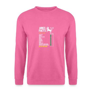 Sternzeichen Widder - Unisex Pullover - Pink - Vorne