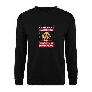 Chow Chow Hund - Unisex Pullover - Schwarz - Vorne - Alina (178cm) & Michal (187cm)