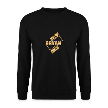 Couple Bryan - Unisex Pullover - Schwarz - Vorne - Alina (178cm) & Michal (187cm)