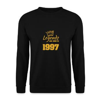 1997 - Unisex Sweatshirt - black - Front - Alina (178cm) & Michal (187cm)