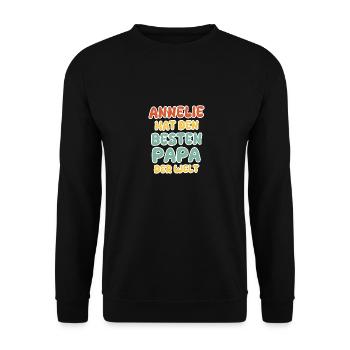 Baby Annelie - Unisex Pullover - Schwarz - Vorne - Alina (178cm) & Michal (187cm)