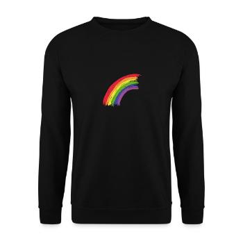 Regenbogen - Unisex Pullover - Schwarz - Vorne - Alina (178cm) & Michal (187cm)