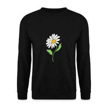 daisy - Unisex Sweatshirt - black - Front - Alina (178cm) & Michal (187cm)