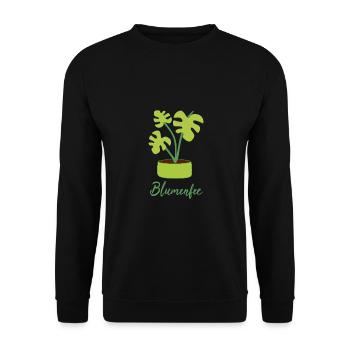Blumenfee Blume Pflanze Gärtner Floristin Geschenk - Unisex Pullover - Schwarz - Vorne - Alina (178cm) & Michal (187cm)