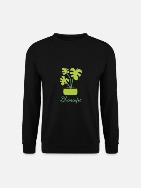Blumenfee Blume Pflanze Gärtner Floristin Geschenk - Unisex Pullover - Schwarz
